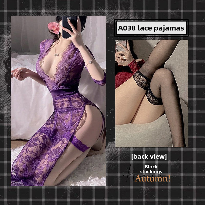 Lace Mesh Dress Sleepwear