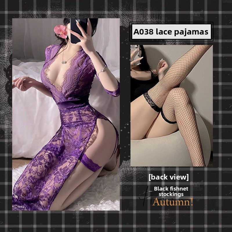 Lace Mesh Dress Sleepwear