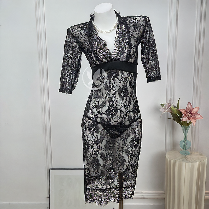 Lace Mesh Dress Sleepwear